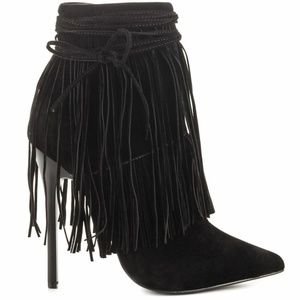 NEW Suede High Pitch Heel Stiletto Pointy Toe Sz7